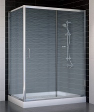 Душевой уголок Vegas Glass ZP+ZPV 140*70 08 02 стекло шиншилла, 140x70