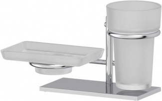 Стакан Ellux Domino DOM 005-C04 с мыльницей