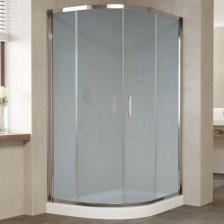 Душевой уголок Vegas Glass ZS-F 120*80 08 10 профиль глянцевый хром, стекло сатин
