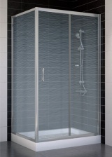 Душевой уголок Vegas Glass ZP+ZPV 100*80 07 02 стекло шиншилла, 100x80