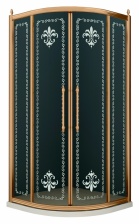 Душевой уголок Cezares Retro scorrevole R2 100 CP Br