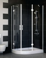 Душевой уголок Vegas Glass AFS-F 110*80 01 01 R стекло прозрачное, 110x80