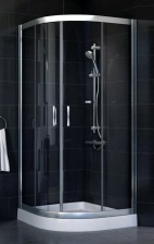 Душевой уголок Vegas Glass ZS-F 80*110 08 01 стекло прозрачное, 80х110