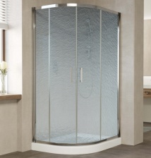 Душевой уголок Vegas Glass ZS-F 100*90 08 02 профиль глянцевый хром, стекло шиншилла