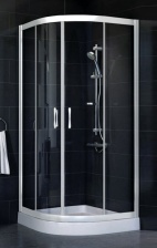 Душевой уголок Vegas Glass ZS-F 80*110 01 01 стекло прозрачное, 80х110
