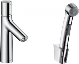 Смеситель Hansgrohe Talis Select S 72291000 для раковины с гигиеническим душем, с донным клапаном Push-Open