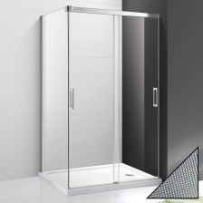 Душевой уголок Cezares Tandem Soft AH-2-120/100-P-Cr-L стекло punto