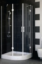Душевой уголок Vegas Glass AFS-F 100*90 01 01 L стекло прозрачное, 100x90