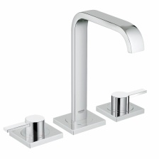 Смеситель для раковины Grohe Allure с донным клапаном и длинными рукоятками на 3 отверстия