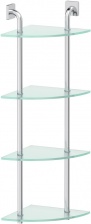 Полка Ellux Avantgarde AVA 056 4-ярусная, угловая, 26 см