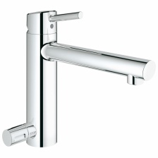 Смеситель для кухонной мойки Grohe Concetto со средним изливом с запорным вентилем