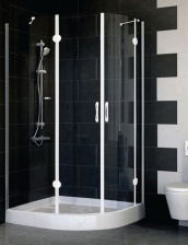 Душевой уголок Vegas Glass AFS-F 110*90 01 01 L стекло прозрачное, 110x90