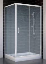 Душевой уголок Vegas Glass ZP+ZPV 100*90 01 02 стекло шиншилла, 100x90
