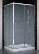 Душевой уголок Vegas Glass ZP+ZPV 100*90 08 02 стекло шиншилла, 100x90
