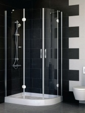Душевой уголок Vegas Glass AFS-F 100*80 08 01 L стекло прозрачное, 100x80