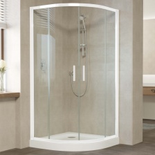 Душевой уголок Vegas Glass ZS 110 01 01 профиль белый, стекло прозрачное
