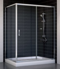 Душевой уголок Vegas Glass ZP+ZPV 140*80 08 01 стекло прозрачное, 140x80