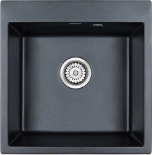 Мойка кухонная Paulmark Praktisch PM105152-BLM черный металлик