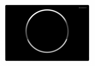 Кнопка смыва Geberit Sigma 10 черный / хром