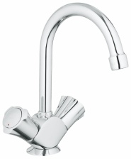 Смеситель для раковины GROHE Costa L с донным клапаном и высоким С-изливом