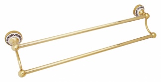 Полотенцедержатель Fixsen Bogema gold FX-78502G двойной