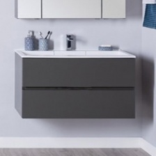 Тумба для комплекта Aquanet Алвита 100 серый антрацит