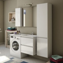 Мебель для ванной Эстет Dallas Luxe 120 подвесная, 2 ящика, R