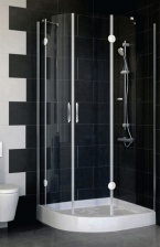 Душевой уголок Vegas Glass AFS-F 100*90 08 01 R стекло прозрачное, 100x90