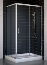 Душевой уголок Vegas Glass ZP+ZPV 100*90 08 01 стекло прозрачное, 100x90