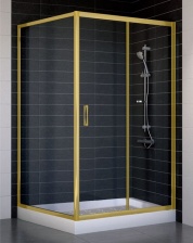 Душевой уголок Vegas Glass ZP+ZPV 110*100 09 01 стекло прозрачное, 110x100