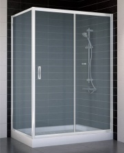 Душевой уголок Vegas Glass ZP+ZPV 130*70 01 10 стекло сатин, 130x70
