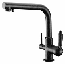 Смеситель Zorg Clean Water ZR 313 YF-33 черный металл для кухонной мойки
