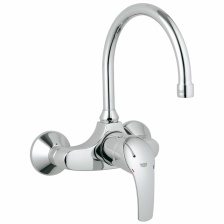 Смеситель для кухонной мойки Grohe Eurosmart, настенный с высоким изливом