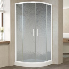 Душевой уголок Vegas Glass ZS 0100 01 02 профиль белый, стекло шиншилла