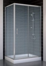 Душевой уголок Vegas Glass ZP+ZPV 100*70 07 02 стекло шиншилла, 100x70