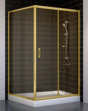 Душевой уголок Vegas Glass ZP+ZPV 110*100 09 05 стекло бронза, 110x100
