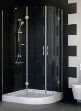 Душевой уголок Vegas Glass AFS-F 110*100 07 01 L стекло прозрачное, 110x100