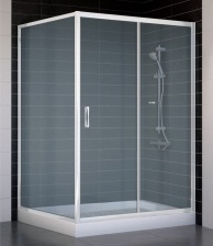 Душевой уголок Vegas Glass ZP+ZPV 130*100 01 10 стекло сатин, 130x100