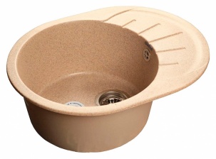 Мойка кухонная GranFest Rondo GF-R580L песочный