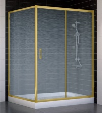 Душевой уголок Vegas Glass ZP+ZPV 140*100 09 02 стекло шиншилла, 140x100