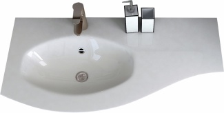 Мебельная раковина Cezares 50153 104х52  L bianco