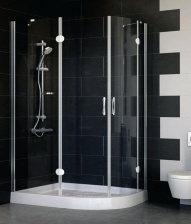 Душевой уголок Vegas Glass AFS-F 120*80 08 01 L стекло прозрачное, 120x80