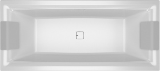 Акриловая ванна Riho Still Square 180x80 два подголовника