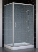 Душевой уголок Vegas Glass ZP+ZPV 100*90 07 02 стекло шиншилла, 100x90