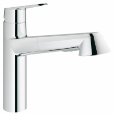 Смеситель для кухонной мойки Grohe Eurodisc Cosmopolitan с выдвижной лейкой