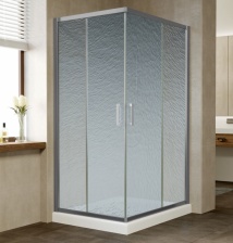 Душевой уголок Vegas Glass ZA-F 100*80 07 02 профиль матовый хром, стекло шиншилла