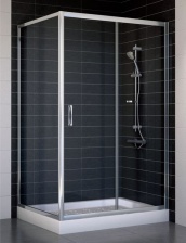Душевой уголок Vegas Glass ZP+ZPV 110*90 08 01 стекло прозрачное, 110x90