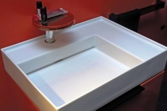 Раковина накладная Laufen Kartell с полочкой справа