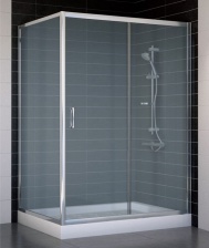 Душевой уголок Vegas Glass ZP+ZPV 130*90 08 10 стекло сатин, 130x90
