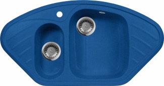 Мойка кухонная AquaGranitEx M-14 синяя